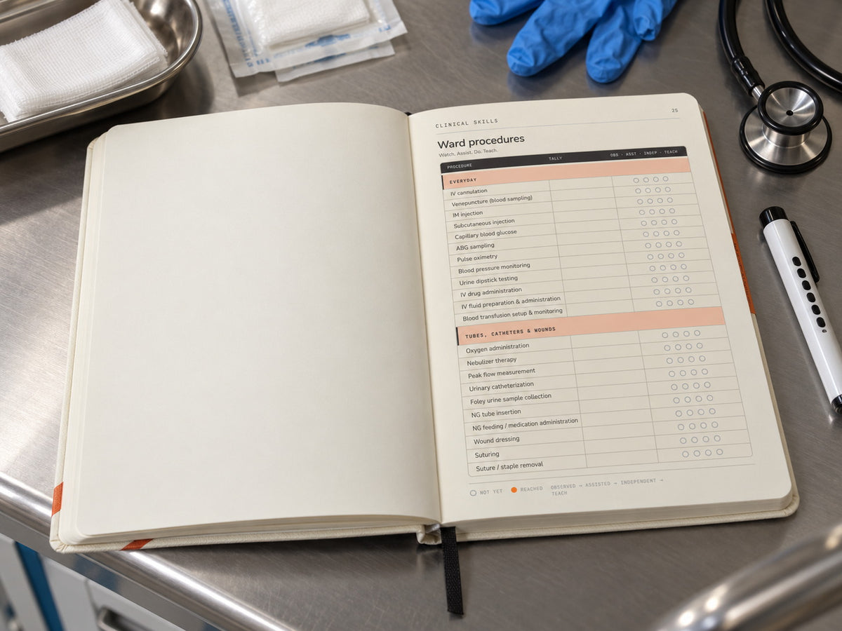 The Housejob Journal, Clinical Skills section in a lab setting