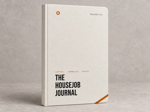 The Housejob Journal, bone hardcover, front cover standing